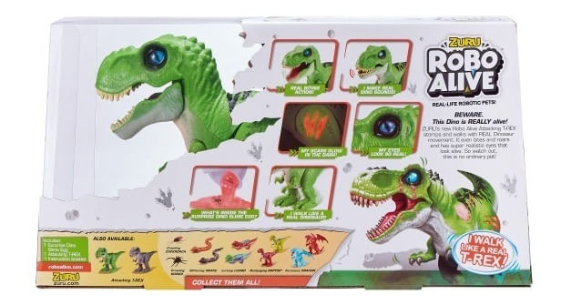 Robo Alive T- Rex Robotic Dinosaurio Robot verde 7127