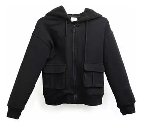 Buzo Canguro Lily Black SW03 T12