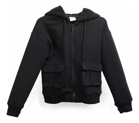 Buzo Canguro Lily Black SW03 T12