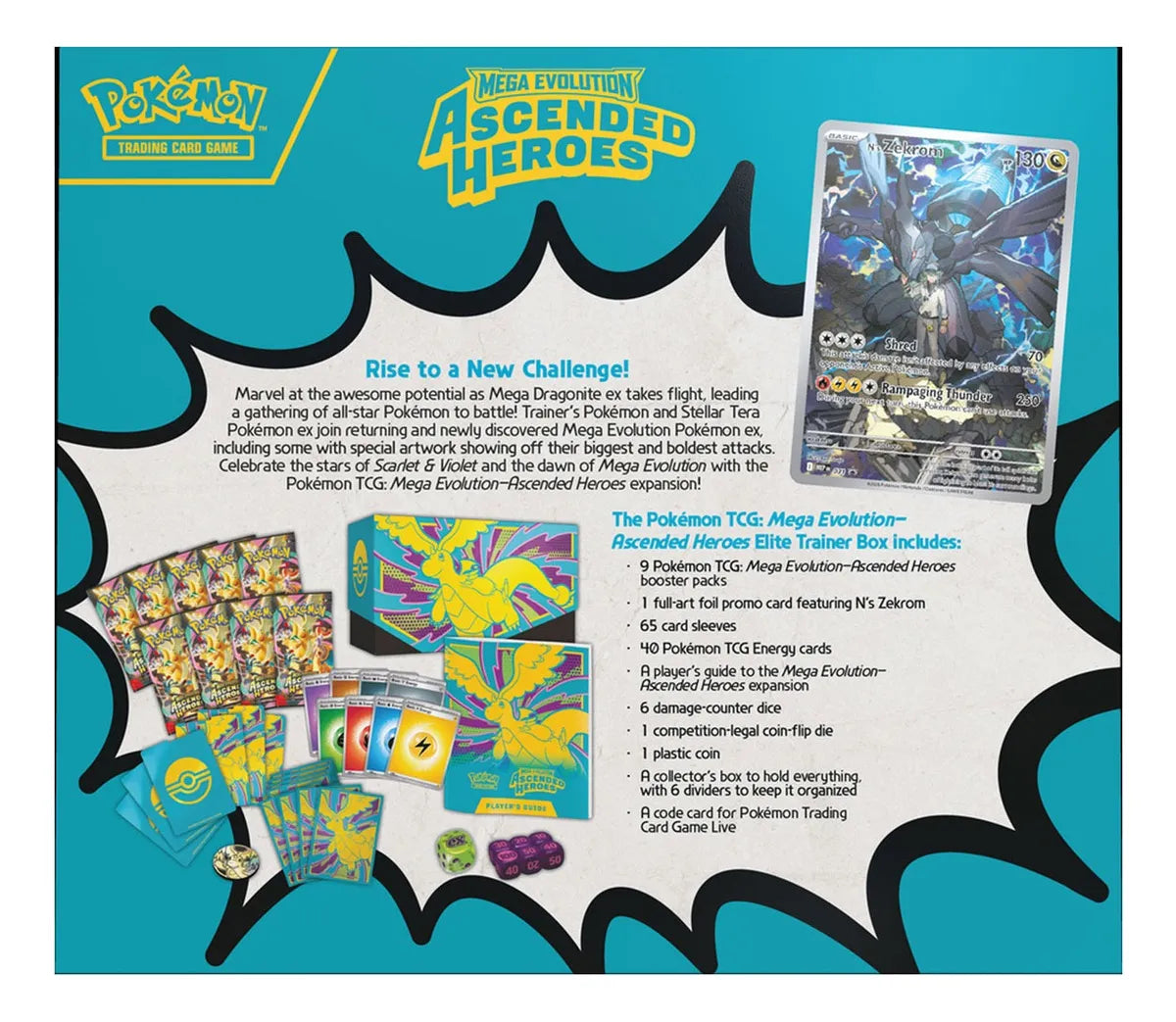 Pokémon TCG -Ascended Héroes Elite Trainer Box Ingles 1720 10315-101