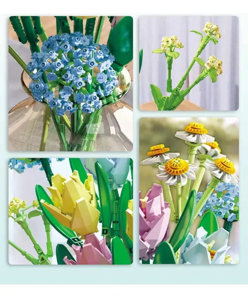 Panlos Brick Bloques Ramo De Flores 2153225