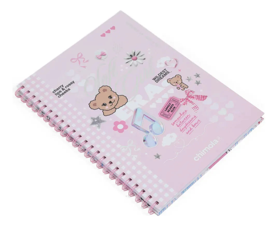 Chimola Cuaderno A4 Espiralado Collection Pink ST19