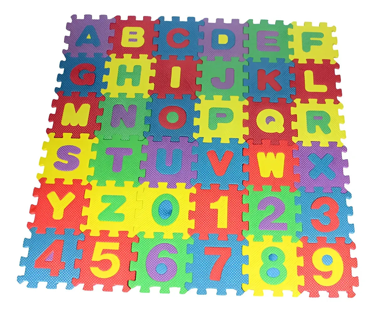 Duck Alfombra Letras Y Numeros 36 pzs 15x15cm GE120625