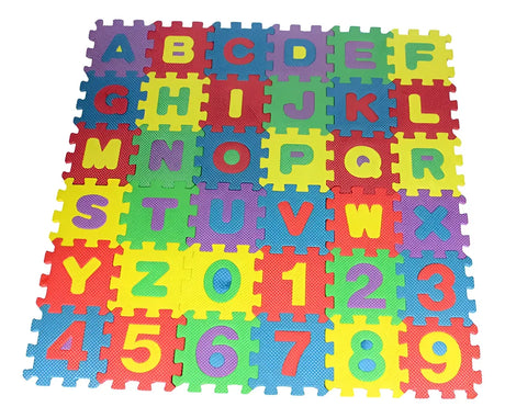 Duck Alfombra Letras Y Numeros 36 pzs 15x15cm GE120625