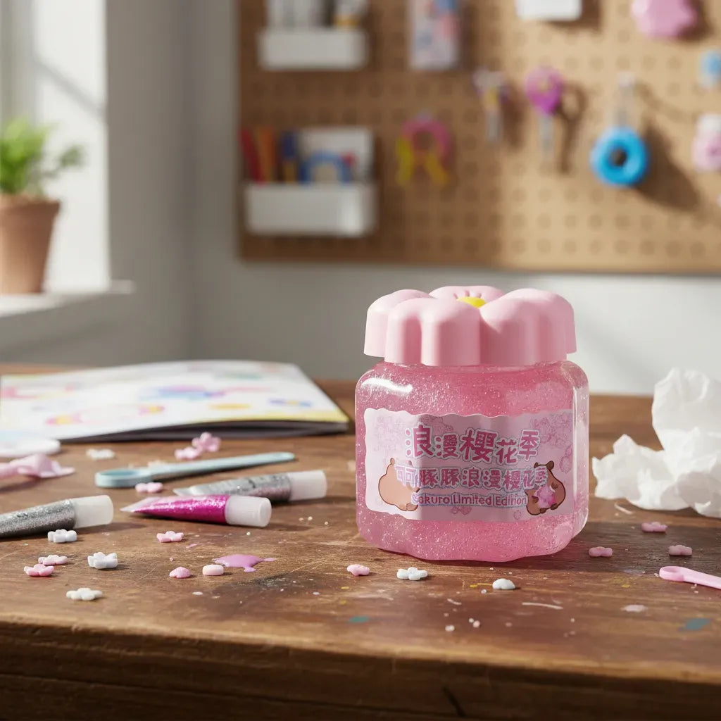 Slime Con Brillitos De Capibara Kl710 Shine