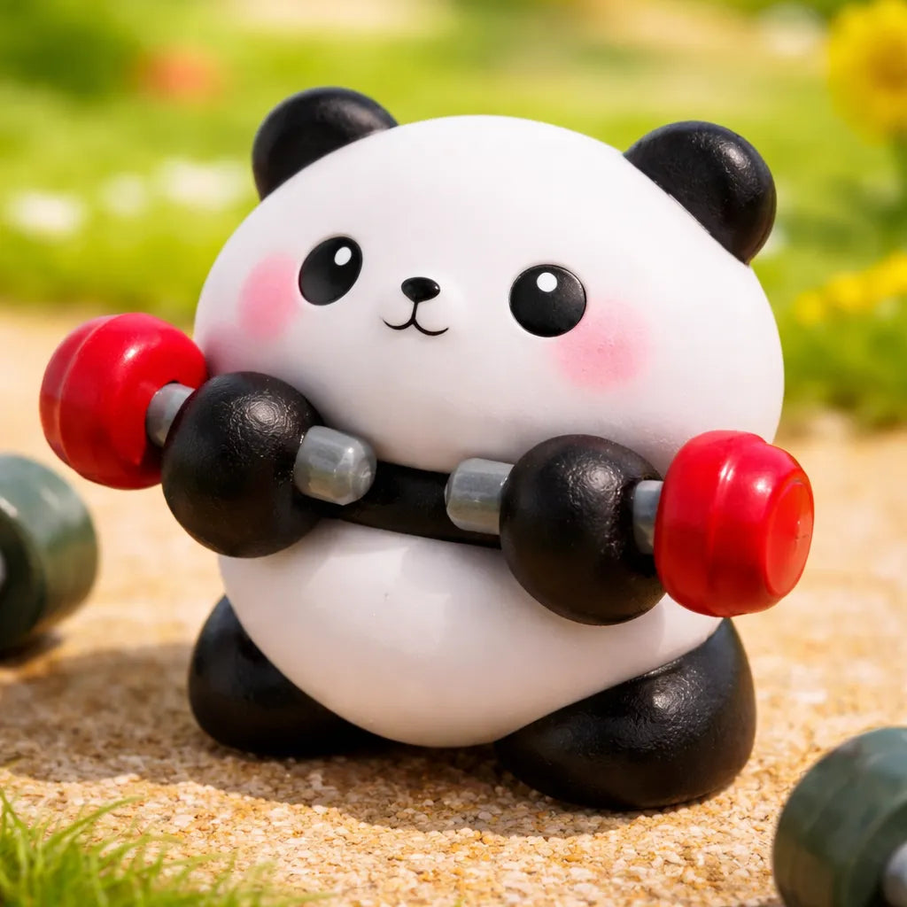 Figura Sorpresa Osito Panda Entrenamiento Fit Kl923