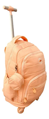 Mochila Carrito Escolar 18 Pulgadas Sl2501 Kinderland Rosa