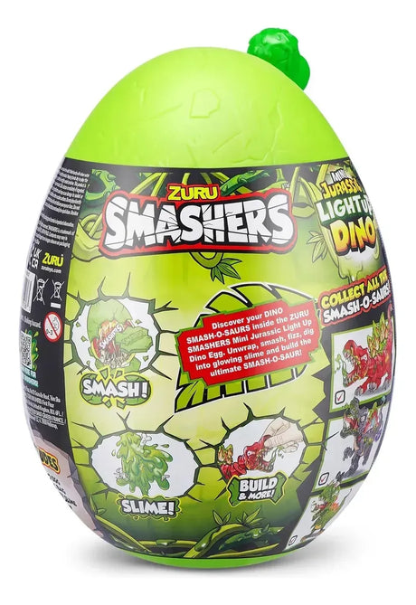 Smashers Mini Egg Jurassic Light Up Dino +6 Sorpresas 7855