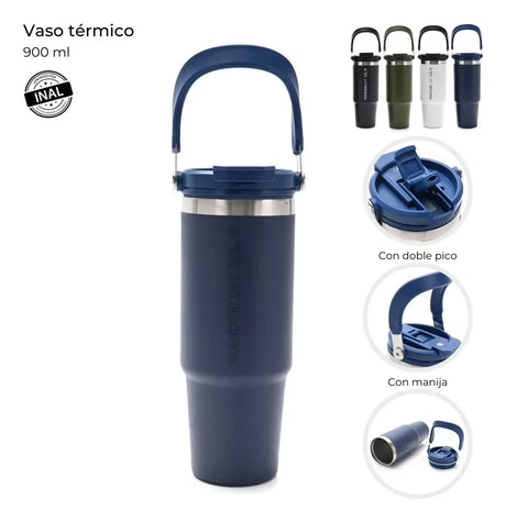 Vaso Termico Con Sorbete Y Pico 900ml 40610