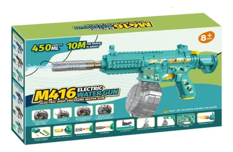 Pistola De Agua MINI M416 Eléctrica Recargable AZUL KB1356