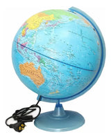 Globo Terraqueo Base Plastica 20cm c/Luz 207LW