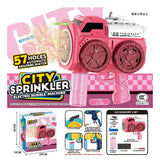 Pistola Burbujero Doble Recargable Con Luces Kb1355 Shine Rosa