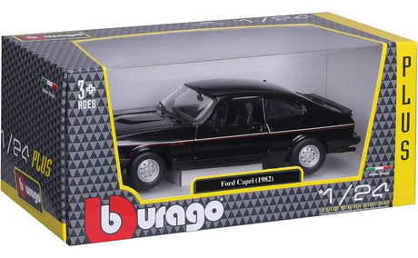 Bburago 1:24 Ford Capri 1600 GT 1982 Negro 18-21093