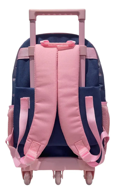 Mochila Carrito Escolar Moño 18 Pulgadas Zykl008 Shine Violeta