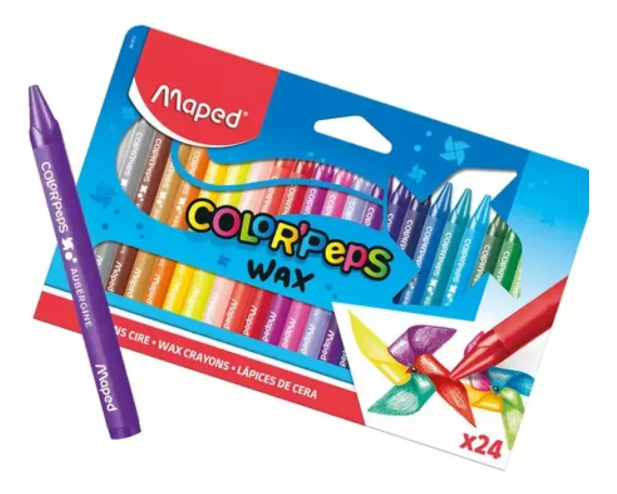 Maped Color Peps x24 Ceras Grasas 861013
