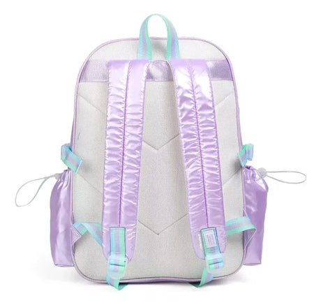 Chimola Mochila de espalda de 17" Shiny Blocks Light purple TR154