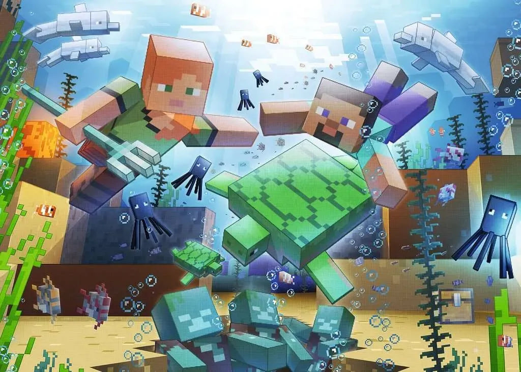 Ravensburger Puzzle 1000 Pzs Minecraft Mosaic 12000421