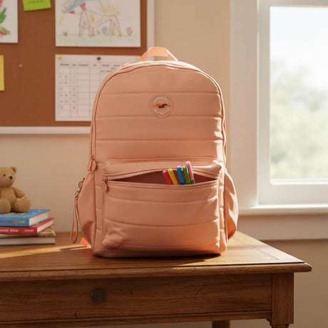 Mochila Espalda 18 Pulgadas Escolar Sl2502r Kinderland Rosa