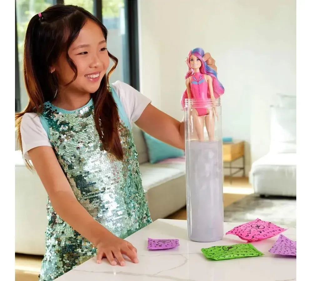 Barbie Muñeca Color Reveal Moda Disco Sorpresa Jcv73 Mattel