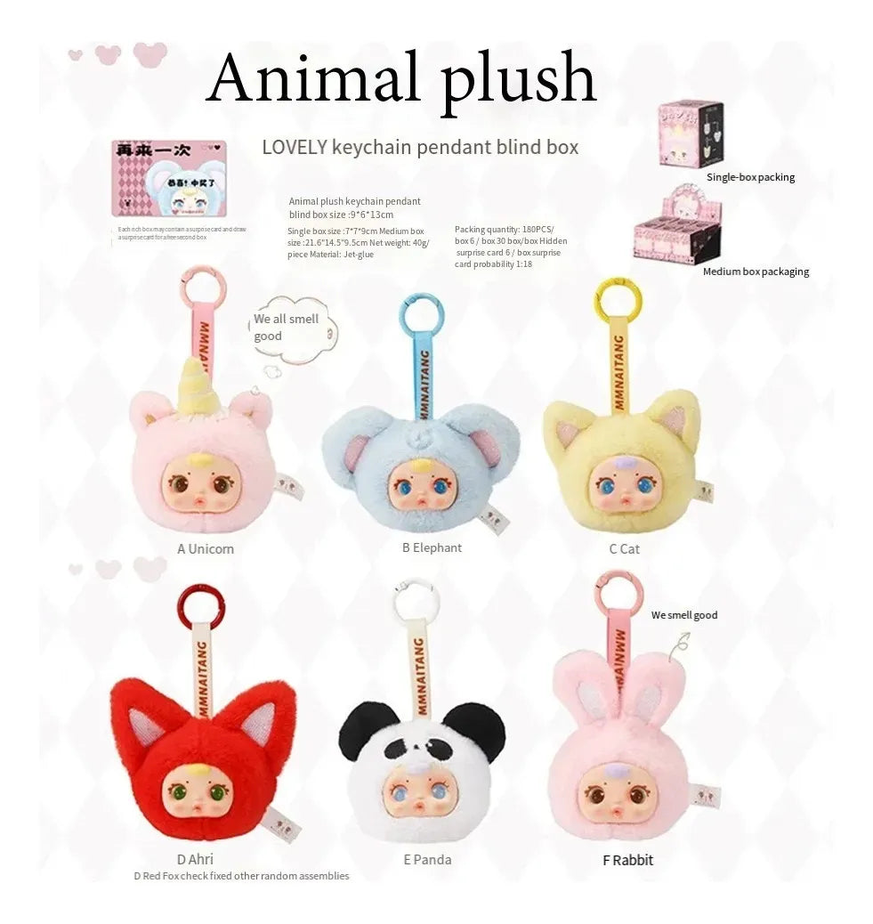 Muñeca Sorpresa Thingswoo Animal Plush Keychain 904383