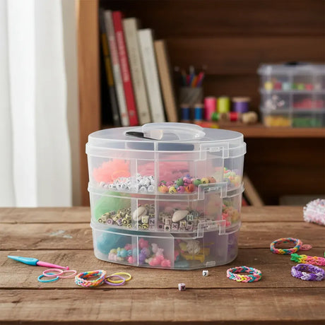 Caja De Gomitas Pulseras y Telar 3 Pisos 389 Grs KL374 Shine