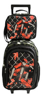 Combo Escolar Mochila 18p + Lunchera Skater Zykl001 Shine Negro