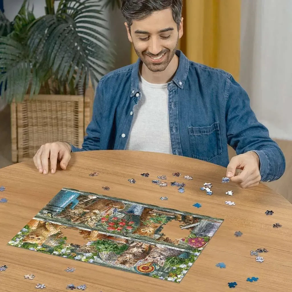 Ravensburger Puzzle 500 Pzs Cats On The Shelf 12000205