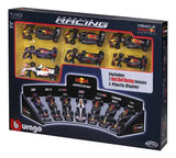 Bburago 1:43 Red Bull Racing: 7 Coches + Soporte de Exposición 18-38168