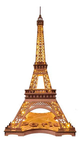 Robotime Puzzle 3d Noche De La Torre Eiffel Tgl01 Rolife