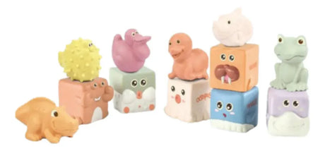 Baby Favorite Set educacional Animales y cubos con caritas locas ZY1568034