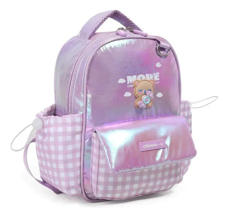Chimola Mochila Espalda 12p Spin Bear Light Purple FS128