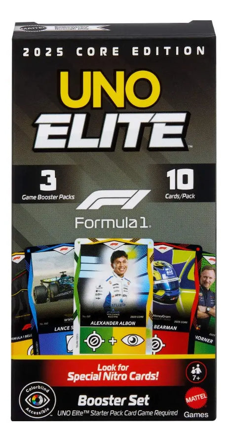 Booster Juego De Cartas UNO Elite Formula 1 JLV43