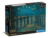 Puzzle Hqc Museum Noche Estrellada Sobre el Rodano 1000 Pzas 37089 Clementoni