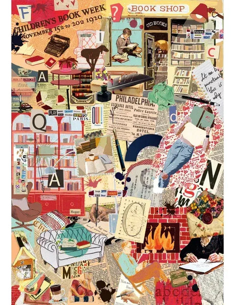 Puzzle More Is More - Books&Writing 1000 Pzas 37074 Clementoni
