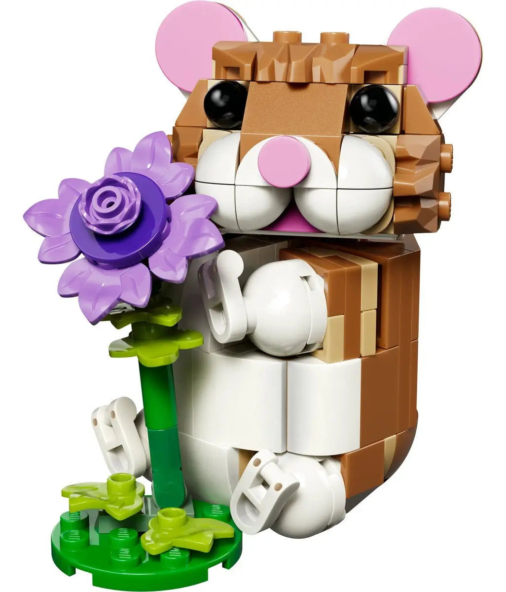 Lego Creator 3 en 1: Lindo Hámster con Flor 31376