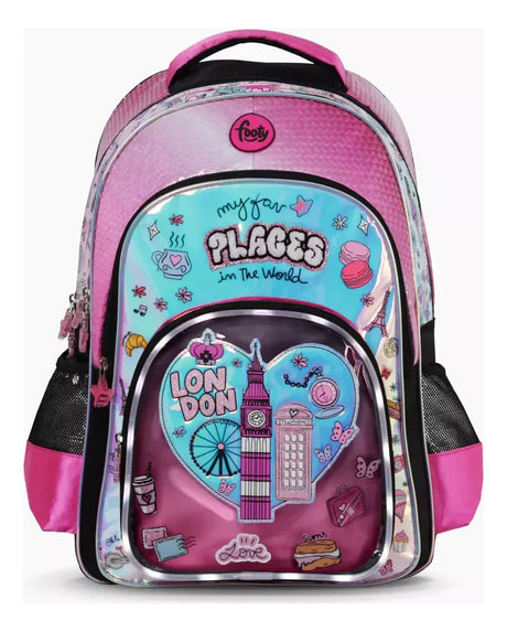 Footy Mochila de espalda con 18" I love con luz led F6313.01.UNICO