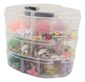 Caja De Gomitas Pulseras y Telar 3 Pisos 389 Grs KL374 Shine