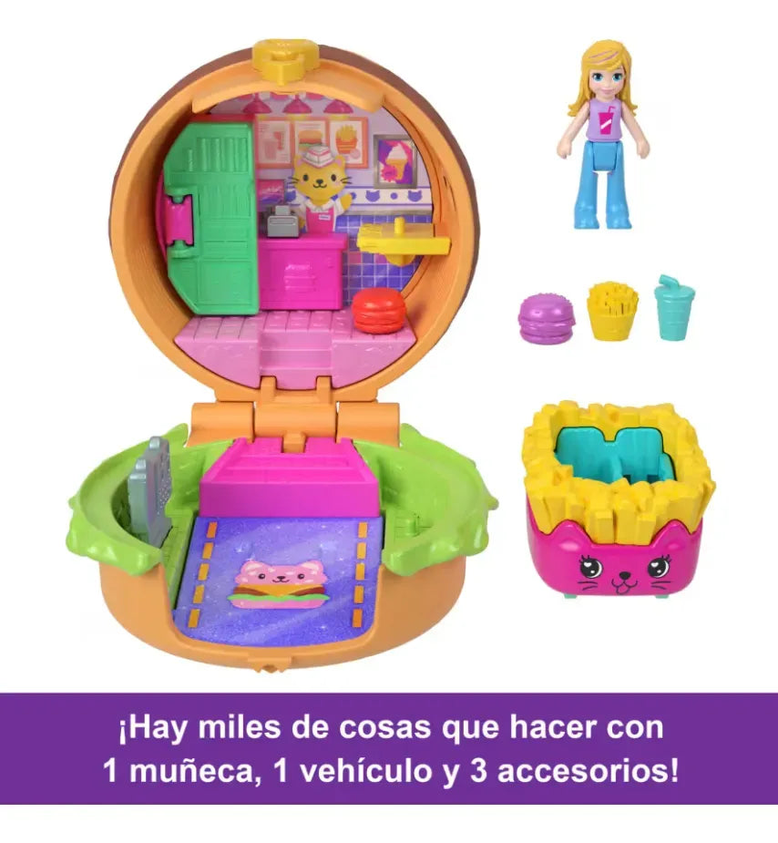 Polly Pocket Mini Mundo Comida Rapida Sorpresa JCR44