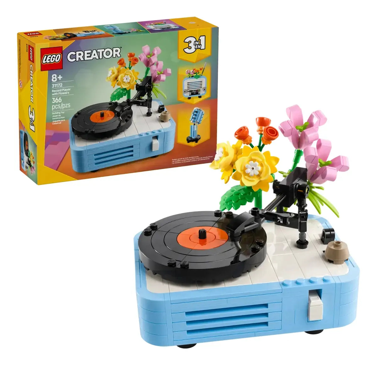 LEGO Creator Tocadiscos con Flores 31172