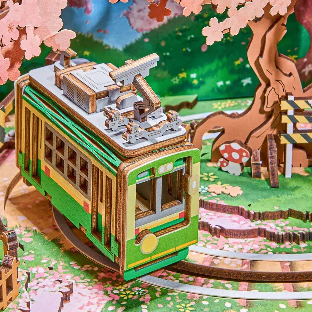 Robotime Rolife Puzzle 3d Caja De Música Sakura Amt02