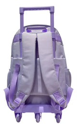 Mochila Carrito Escolar Panda 18 Pulgadas Zykl004 Shine Lila Con Rosa