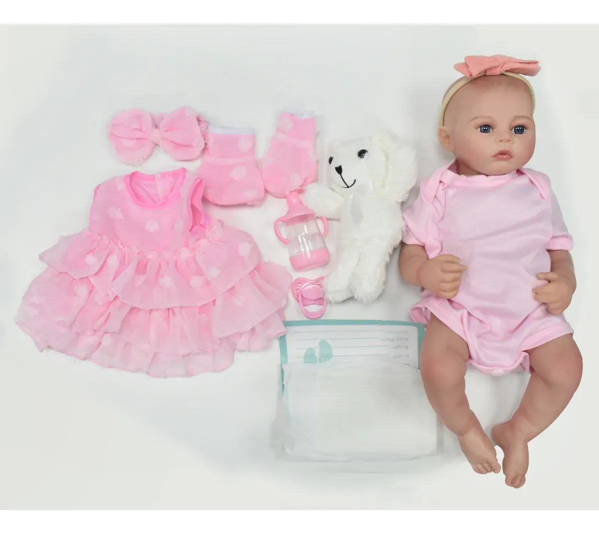 Muñeca Newborn 45 cm con Cabello y Accesorios S43541