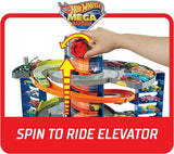Hot Wheels Pista Mega Garaje Con 1 Auto Gtt95 Mattel