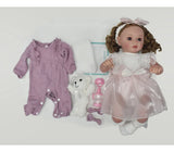 Muñeca Newborn 55 cm Realista con Cabello y Accesorios S43540