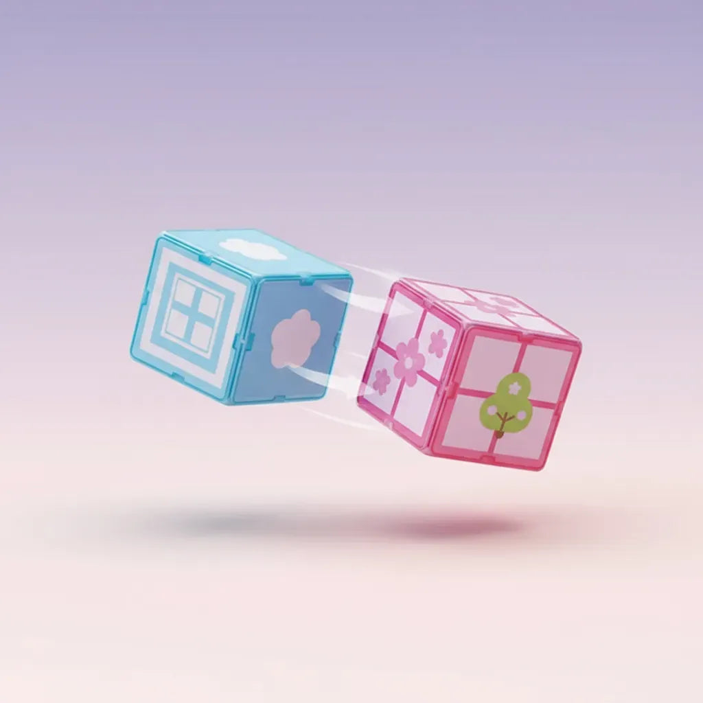 Bloques Magnéticos Cubos Steam Minecraft Pink Shine 3016380