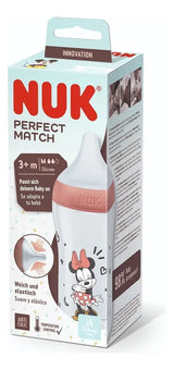 Nuk Mamadera Perfect Match 260 ml Cont de Temp MICKEY MOUSE Roja 10742041
