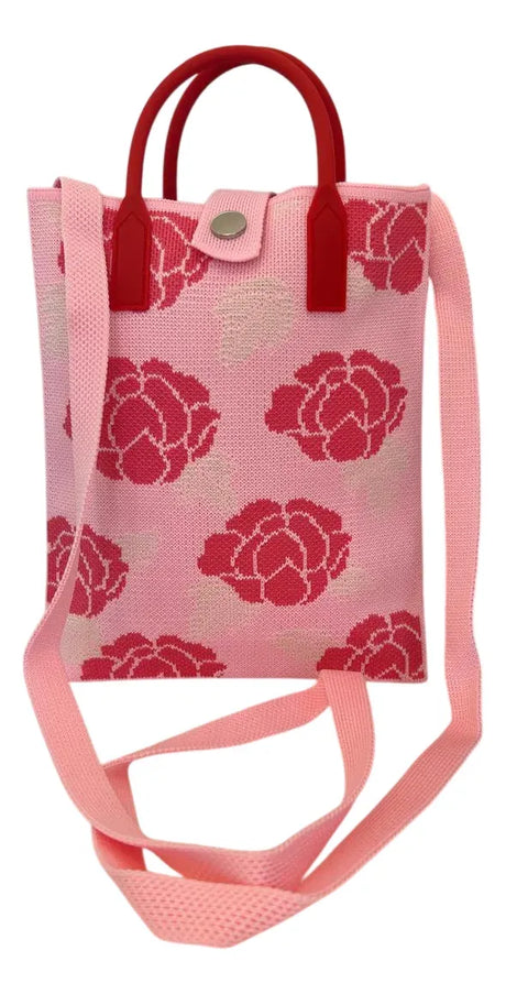 Bandolera Mini Tote Con Manijas Y Correa 18x22cm Sl2302 Shine