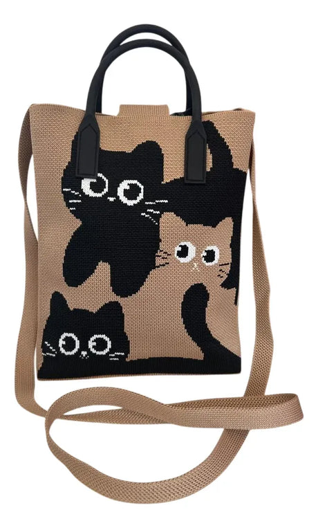 Bandolera Mini Tote Con Manijas Y Correa 18x22cm Sl2302 Shine