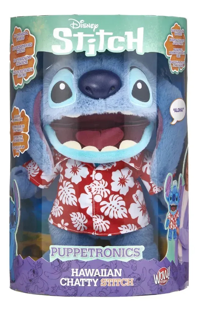 Stitch Hawaiian Puppetronic Real Fx 30cm 59172