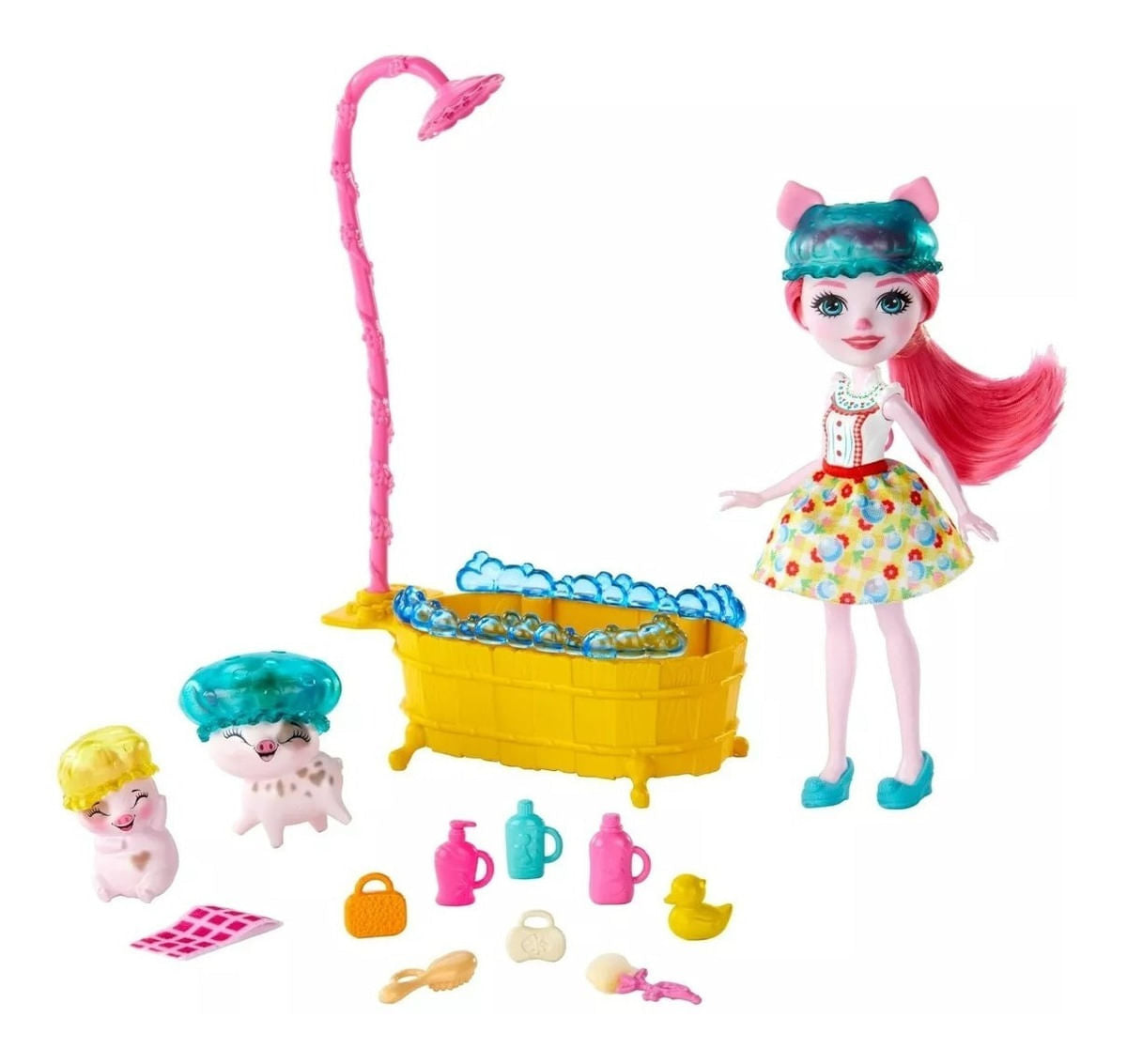 Muñeca Enchantimals Set De Juego Hora Del Baño Gjx35 Mattel